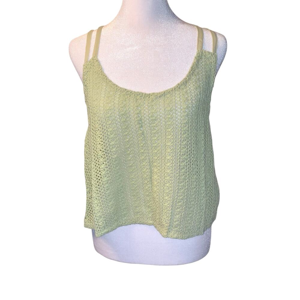 NWT Lagaci XL Knit Crop Tank Top sz M